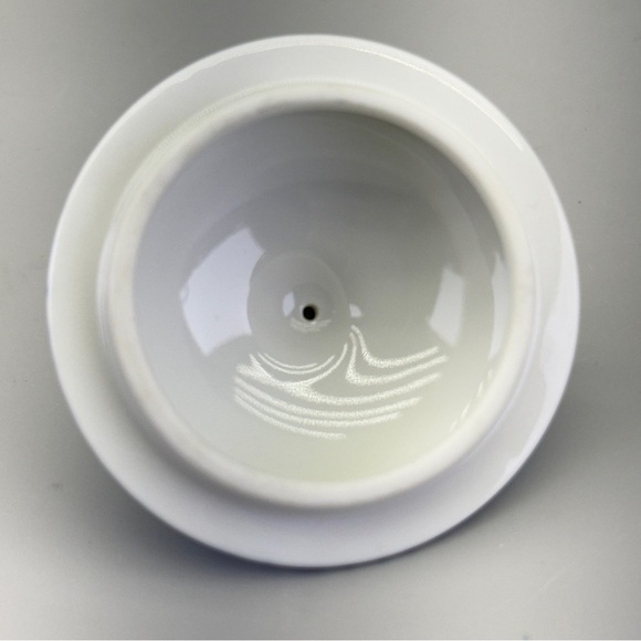 Fitz and Floyd Les Bands Blue and White Striped Sugar Creamer Set - Picture 11 of 15